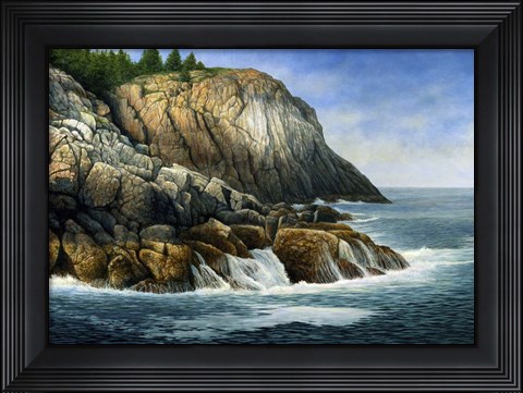 Framed Island Fortress Print