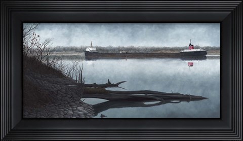 Framed Lady in Morning Print