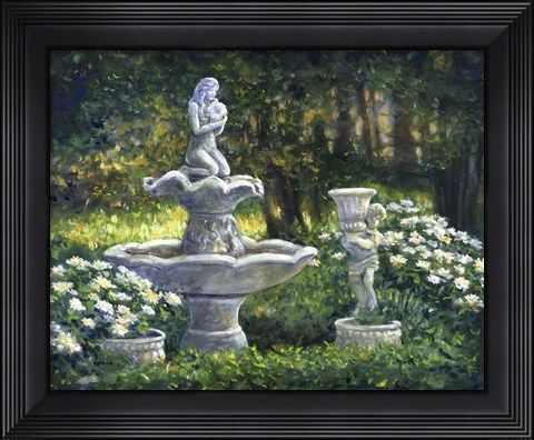 Framed Light in the Garden Print