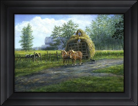 Framed Making Hay Print