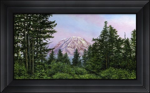 Framed Pink Mountain Print