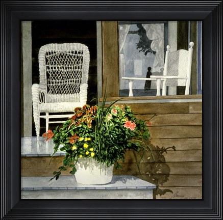 Framed Reflections of Summer Print