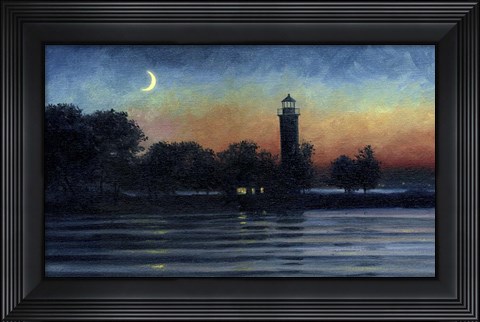 Framed River Cresent Print