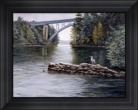 Framed River of Blues Print