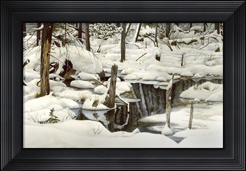 Framed Simplicity in Detail Print