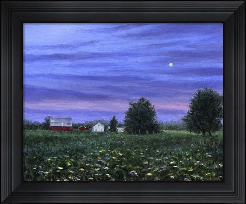 Framed Summer Moonrise Print