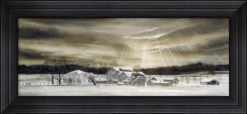 Framed Eye of Winter Print