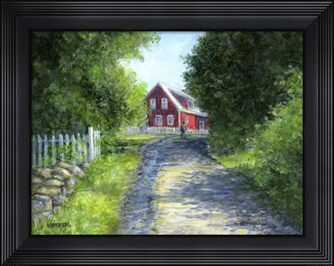 Framed Another Red House Print