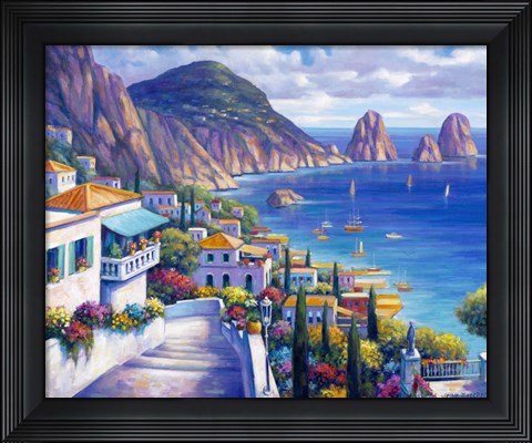 Framed View of the Ocean Print