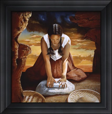 Framed Indian Girl Print