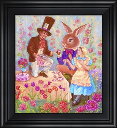 Framed Mad Hatters Tea Party Print