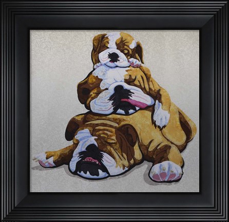 Framed Bulldogs Print