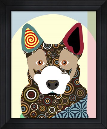 Framed Australian Cattle Dog Print
