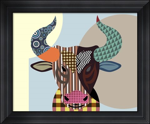 Framed Bull Baiting Print