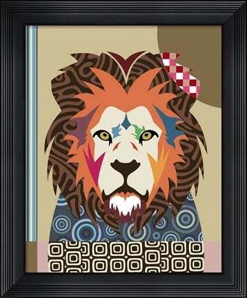 Framed Cecil The Lion Print