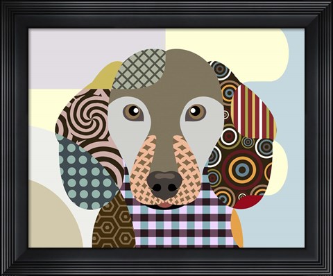 Framed Dachshund Print
