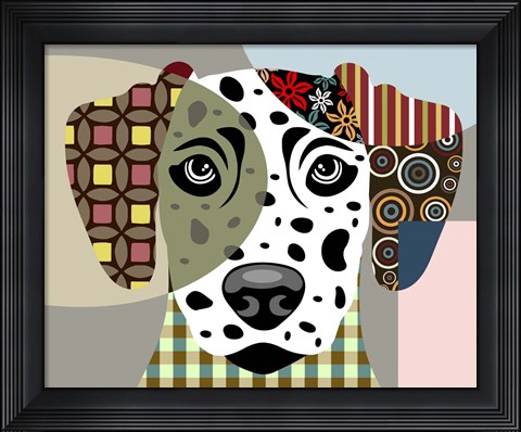 Framed Dalmatian Dog Print