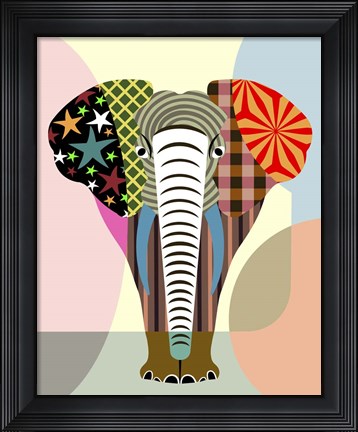Framed Elephantidae Print