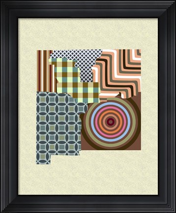 Framed New Mexico State Map Print