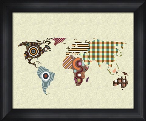 Framed World Map Print