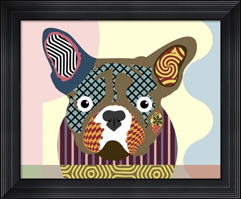 Framed French Bulldog Print
