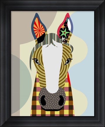 Framed Horse Play Print
