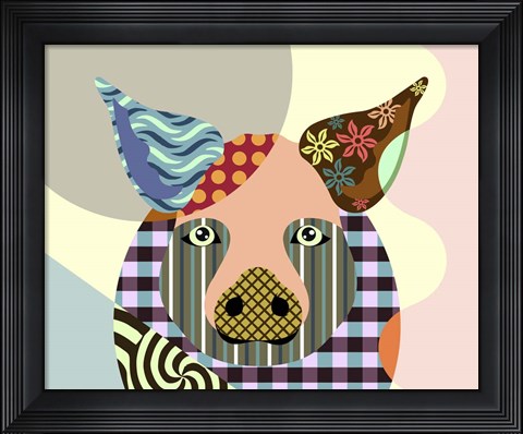 Framed Piggy Print