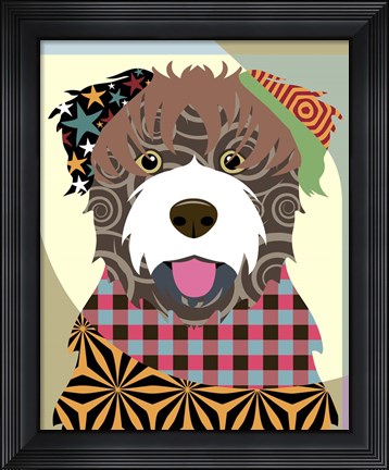 Framed Bouvier Des Flandres Print