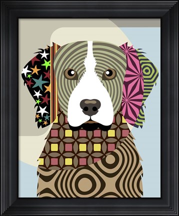 Framed Brittany Spaniel Print