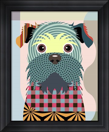 Framed Brussels Griffon Print