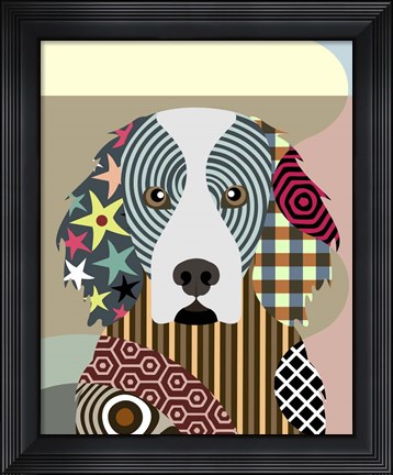 Framed Gordon Setter Print