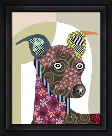 Framed Greyhound Print