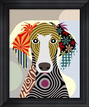 Framed Saluki Print