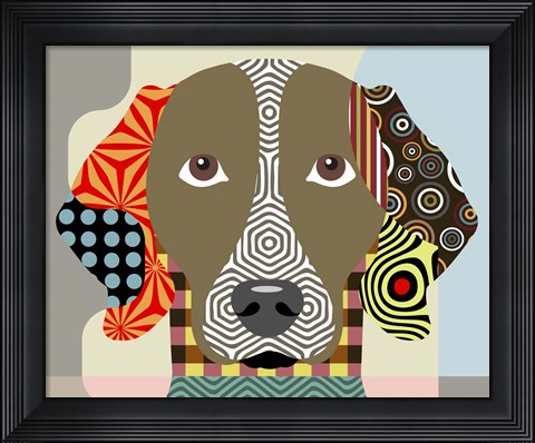 Framed Weimaraner Print