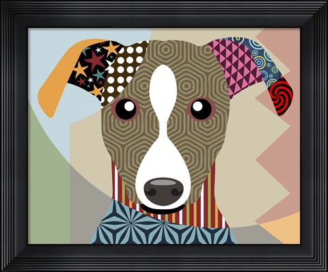 Framed Whippet Print