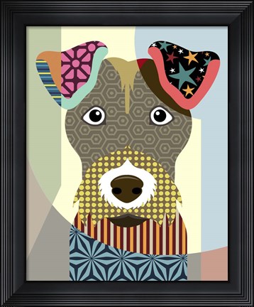 Framed Wire Fox Terrier Print