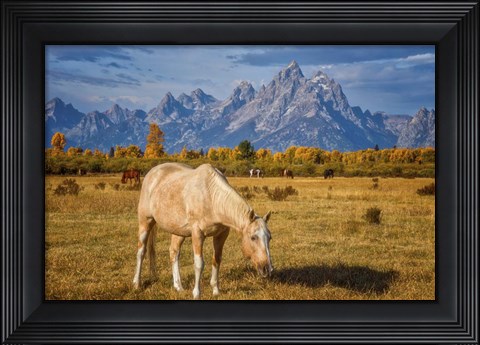Framed Breakfast in the Tetons Print