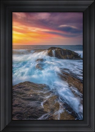 Framed East Coast Light Flow Print