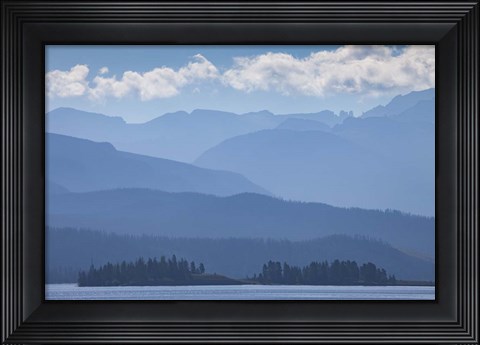 Framed Layers of Blue Print