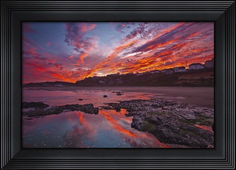 Framed Lincoln City Fire Print