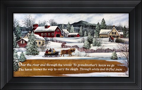 Framed Over the River Print