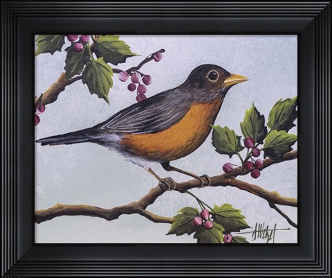 Framed Robin Print