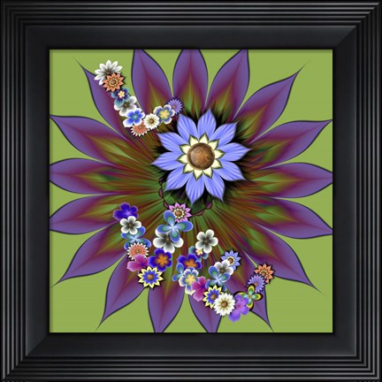 Framed Love Big Bloom Print