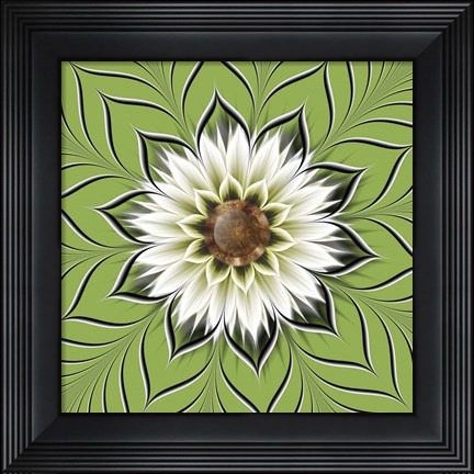 Framed Burst Forth Greenery Print