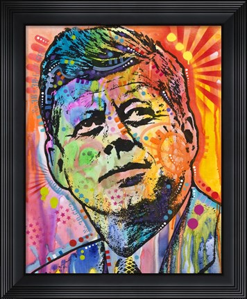 Framed JFK Print