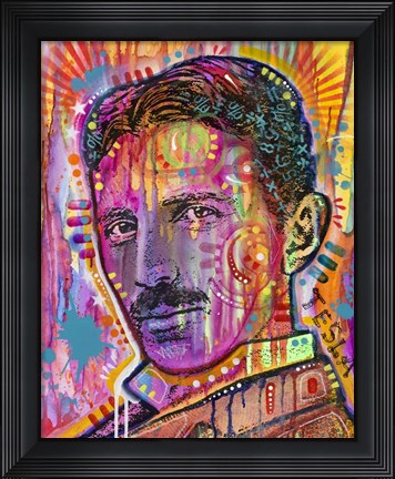 Framed Tesla Print