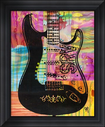 Framed SRV Guitar Print