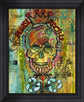 Framed Please Recycle Print