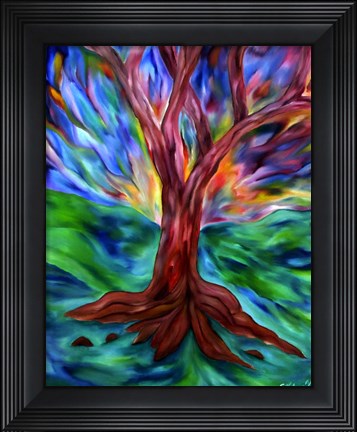 Framed Chromatic Tree Print