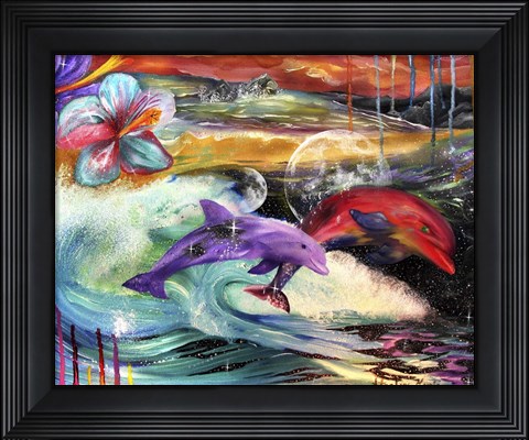 Framed Dolphin Print